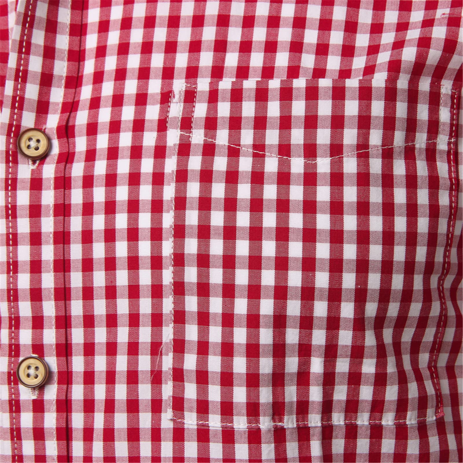 Men's Slim Fit Cotton Plaid Shirt - Business & Casual Wear