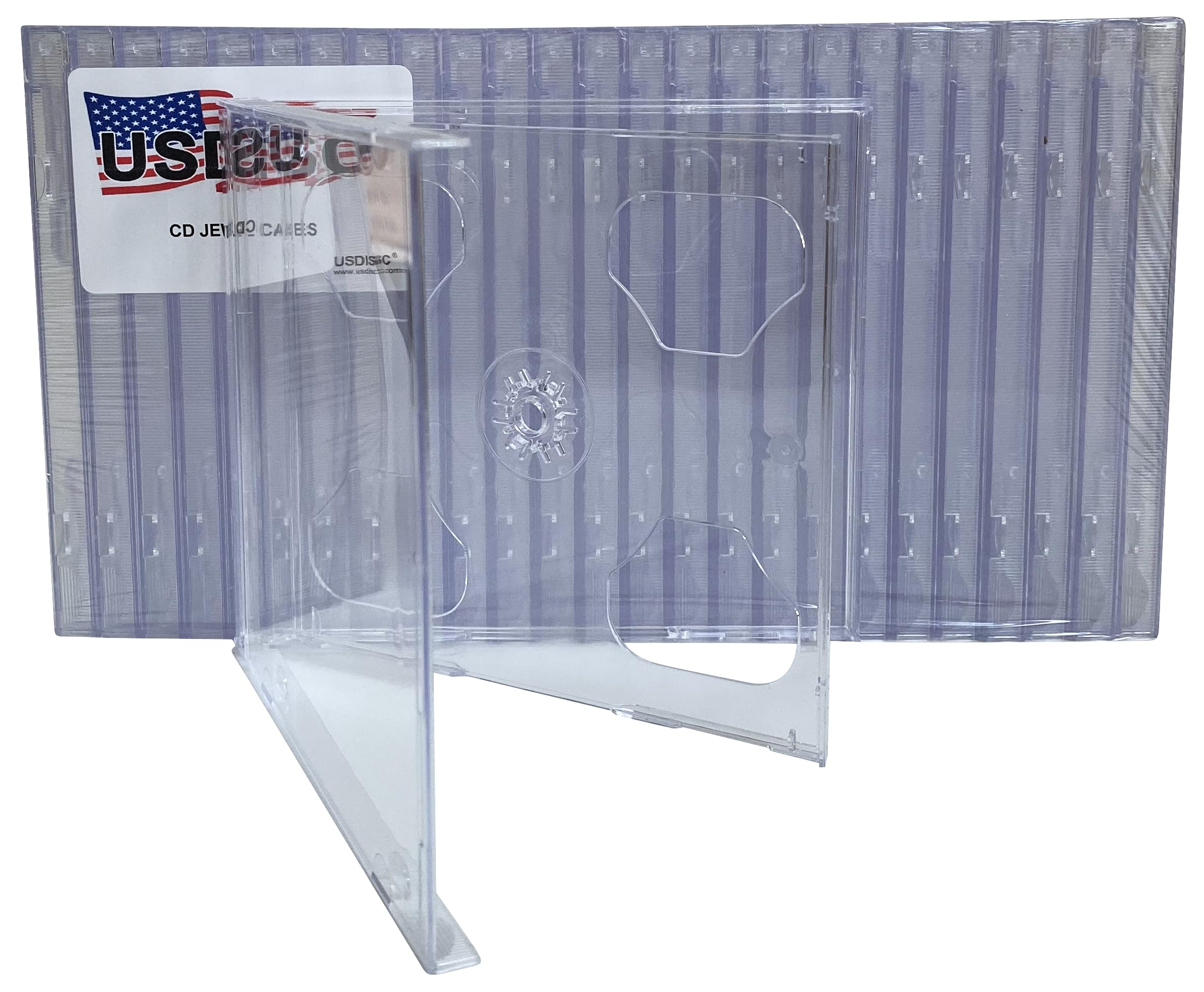 200 Pack Clear Double 2 Disc CD Jewel Cases 10.4mm Standard - Perfect for Music Albums, Software Discs & Media Storage