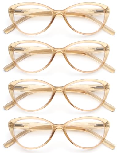 4 Paris of Yellowish Reading Glasses