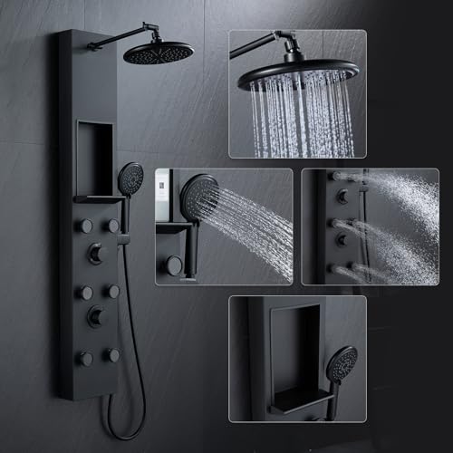 6 Jets with Shelf-Black