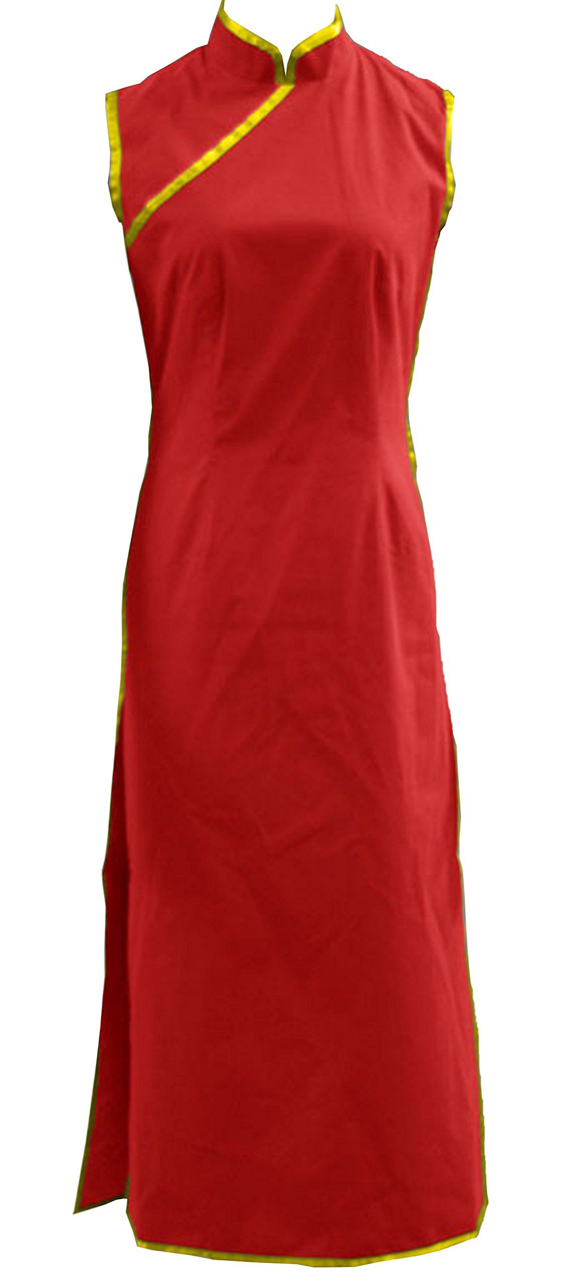 ZYHCOS Women's Sexy Red Cheongsam Qipao Dress - Chinese Traditional Costume for Halloween, Cosplay, Party & Special Occasions