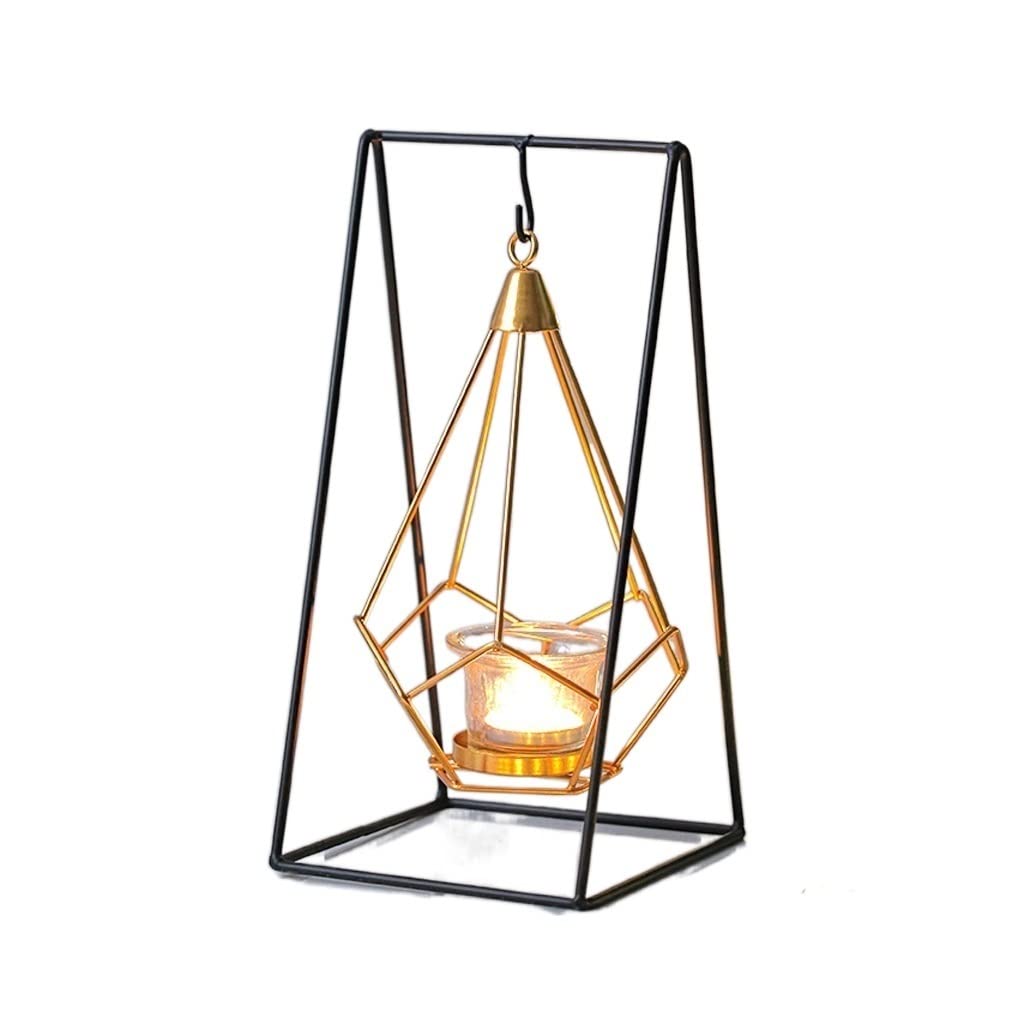 Nordic Style Metal Candelabra Candle Holder - Small Creative Home Decor for Living Room, Kitchen, Dining Table - Elegant Candle Stand with Sturdy Base (Color A) | Perfect for Romantic Dinners, Holiday Decor & Cozy Ambiance
