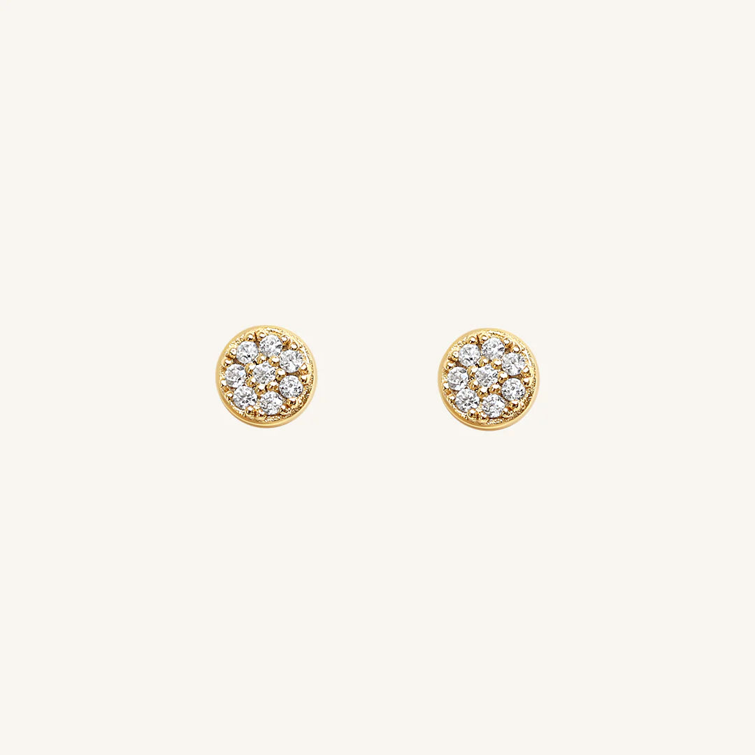 Amelia Stud Earrings for Women - Dainty Gold Plated Studs for Everyday Wear | Perfect for Work, Date Night & Gifting