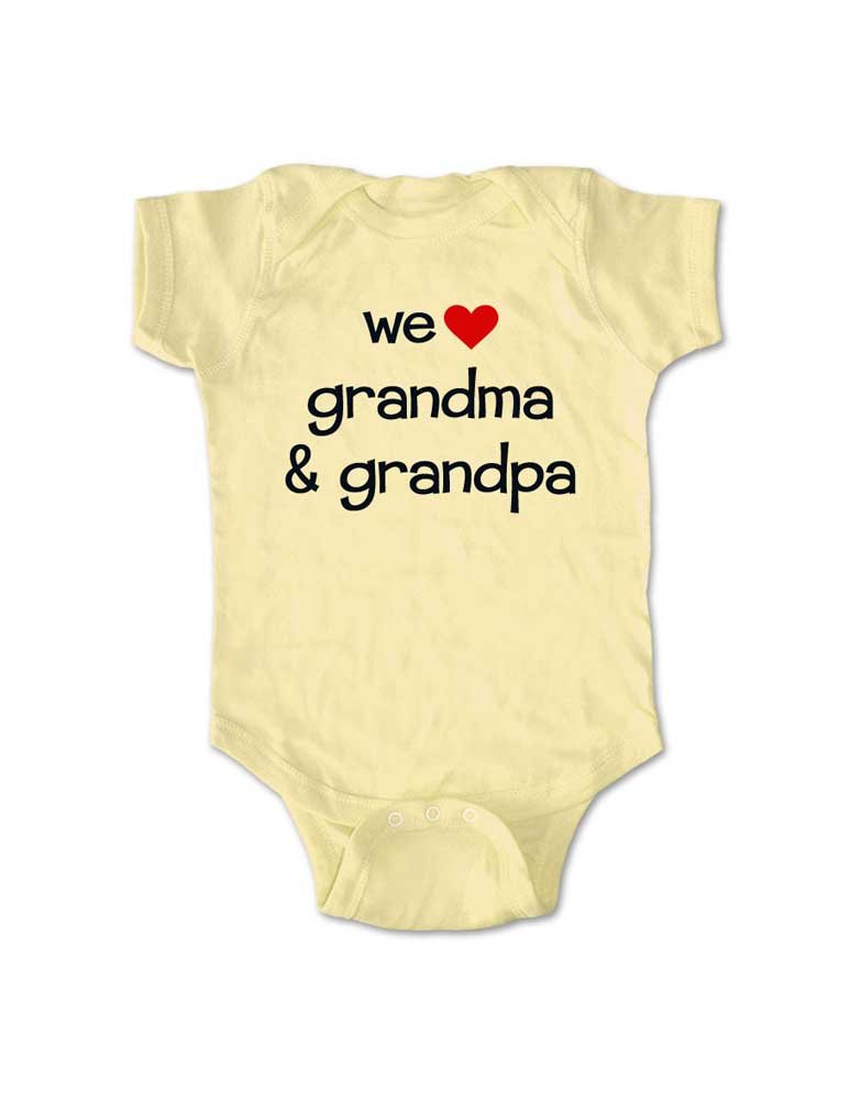 Grandma & Grandpa Twins Pregnancy Announcement Baby Bodysuit - Cute Newborn Outfit for Gender Reveal, Baby Shower & Family Photos