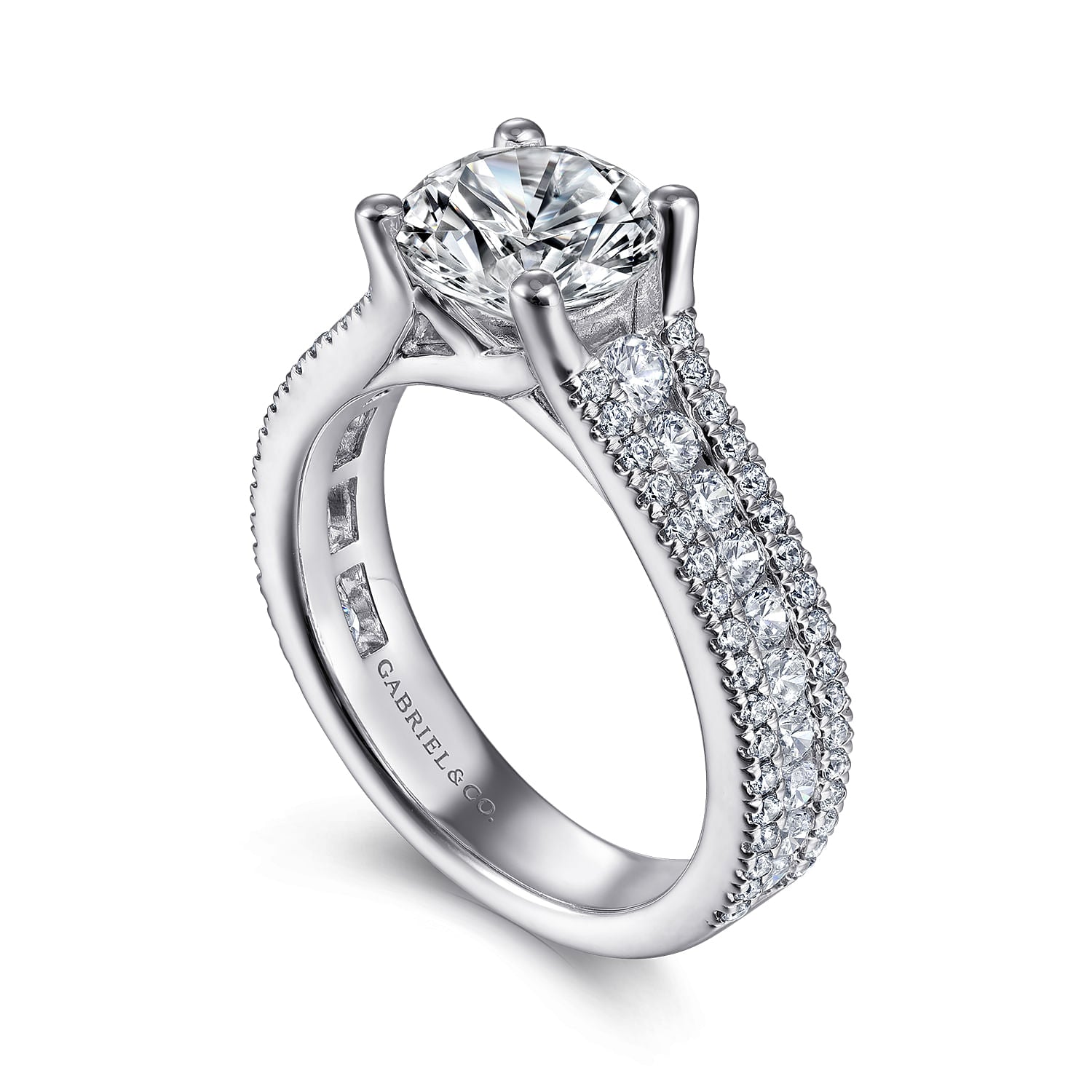 3 Row Diamond Engagement Ring for Women - Elegant Wedding Band, Anniversary Gift for Her - Perfect for Proposals, Bridal Jewelry & Special Occasions