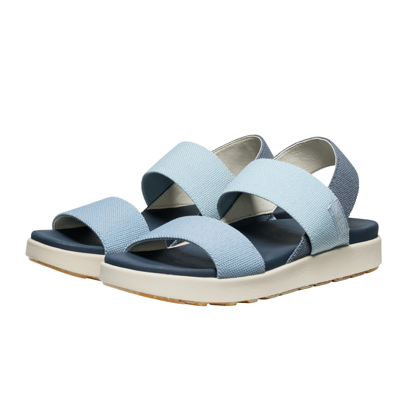 Keen Elle Backstrap Sandal for Women - Comfortable Walking Sandals in Faded Denim & Skyway Colors | Perfect for Beach Vacations, Summer Outings & Casual Wear