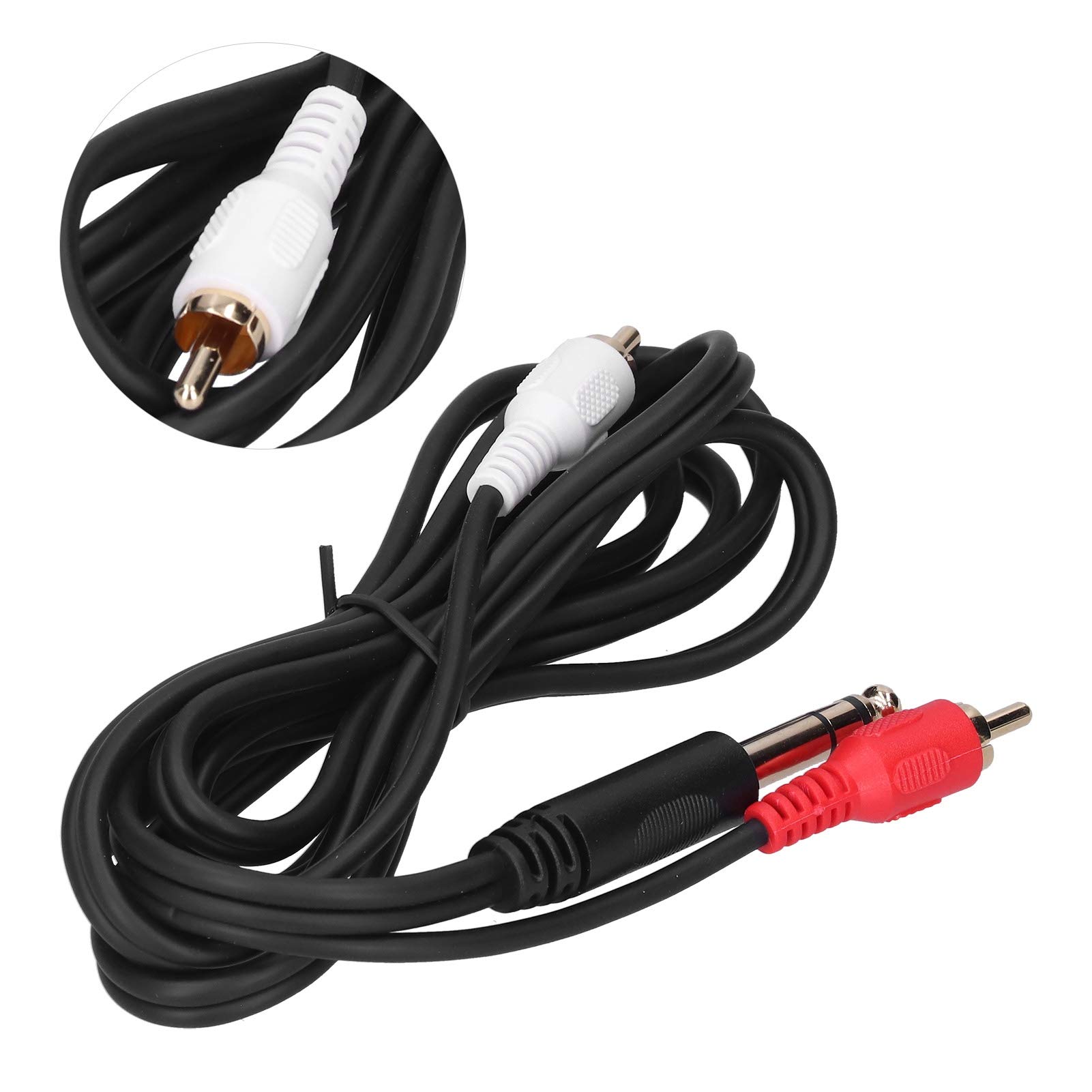 Vbestlife 3.5mm Male to Dual Male Audio Cable - High-Quality Stereo Y Splitter for Power Amplifier, DVD Player, Mixer & Blu-ray - Durable & Portable for Home Theater & Studio Use