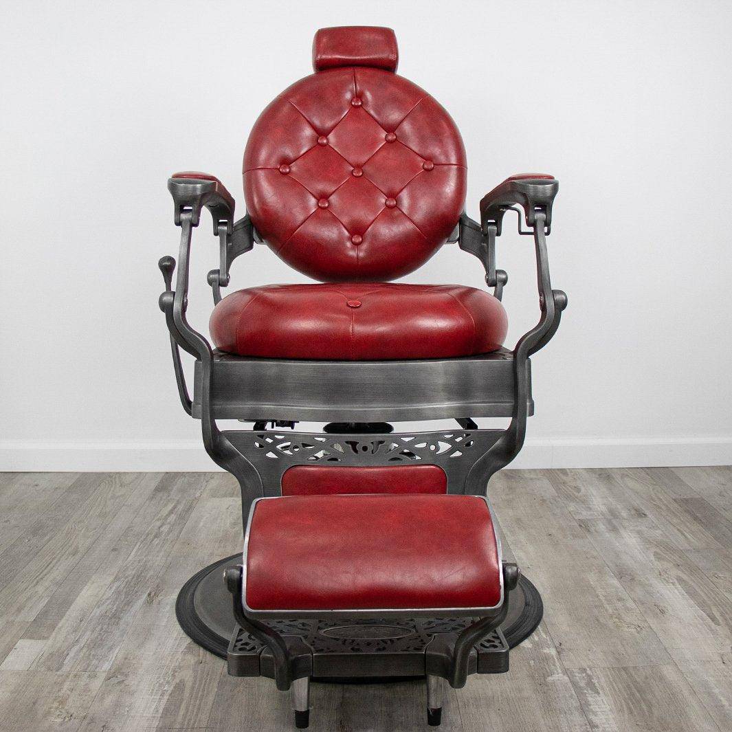 Professional Barber Chair for Salon & Home Use - Heavy Duty Hydraulic Styling Chair with Adjustable Height & Reclining Backrest - Perfect for Haircuts, Shaves & Styling