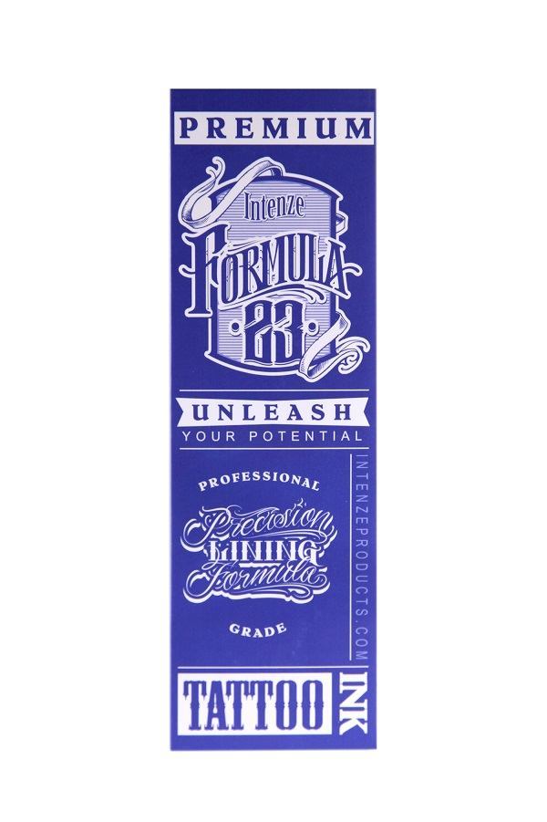 Intenze Ink Formula 23 Professional Black Tattoo Ink - 10oz Bottle for Tattoo Artists & Permanent Makeup - Ideal for Lining, Shading & Cover-Ups