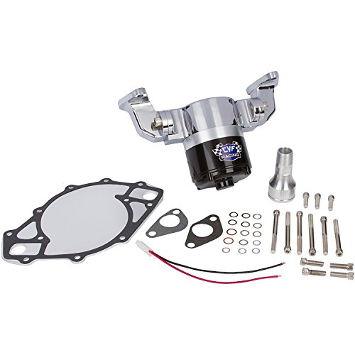 High-Performance Electric Water Pump 35 GPM - Chrome Plated Aluminum for Ford 351C - Perfect for Engine Cooling & Performance Upgrades