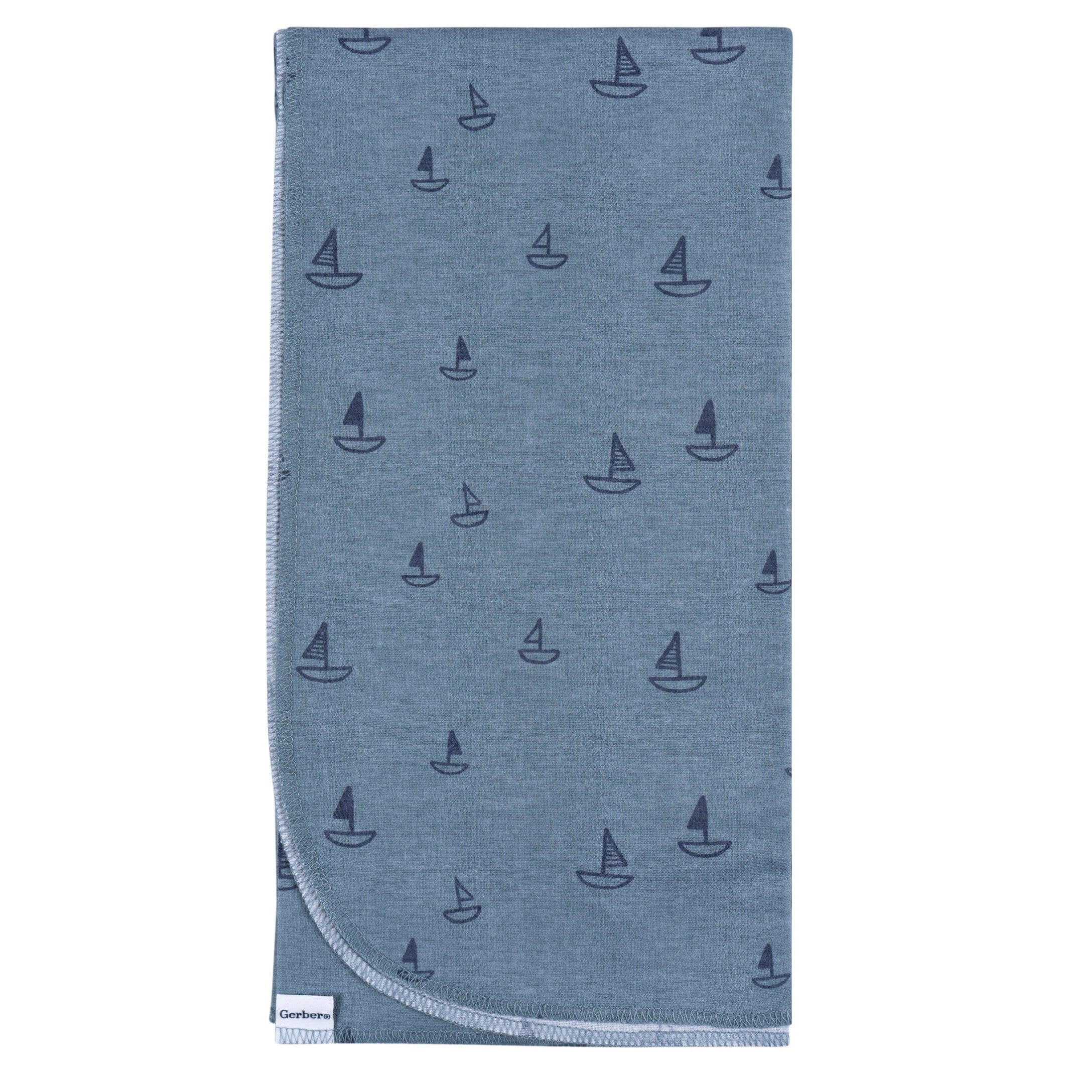 4 Pack Baby Boys Coastal Calm Flannel Blankets - Soft & Cozy Nursery Blankets for Boys, Perfect for Swaddling, Stroller & Crib - Ideal Baby Shower Gift