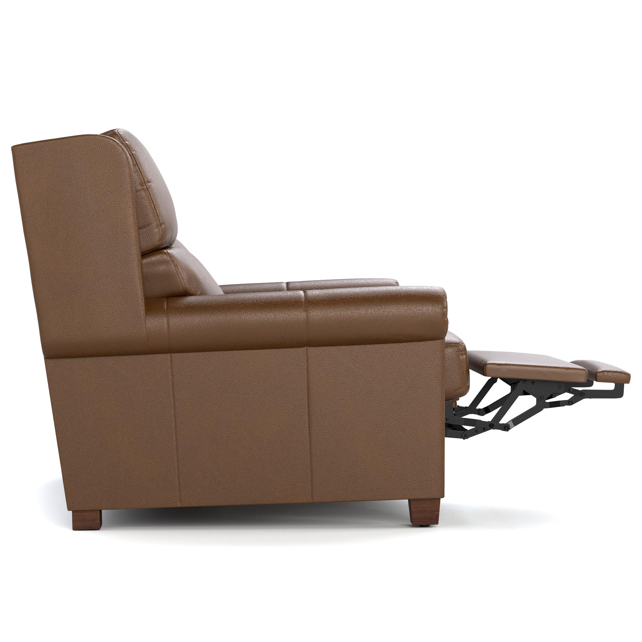 Woodlands Small Roll Arm Motion Loveseat - Compact Reclining Sofa for Small Spaces | Perfect for Apartments, Dorms & Cozy Living Rooms