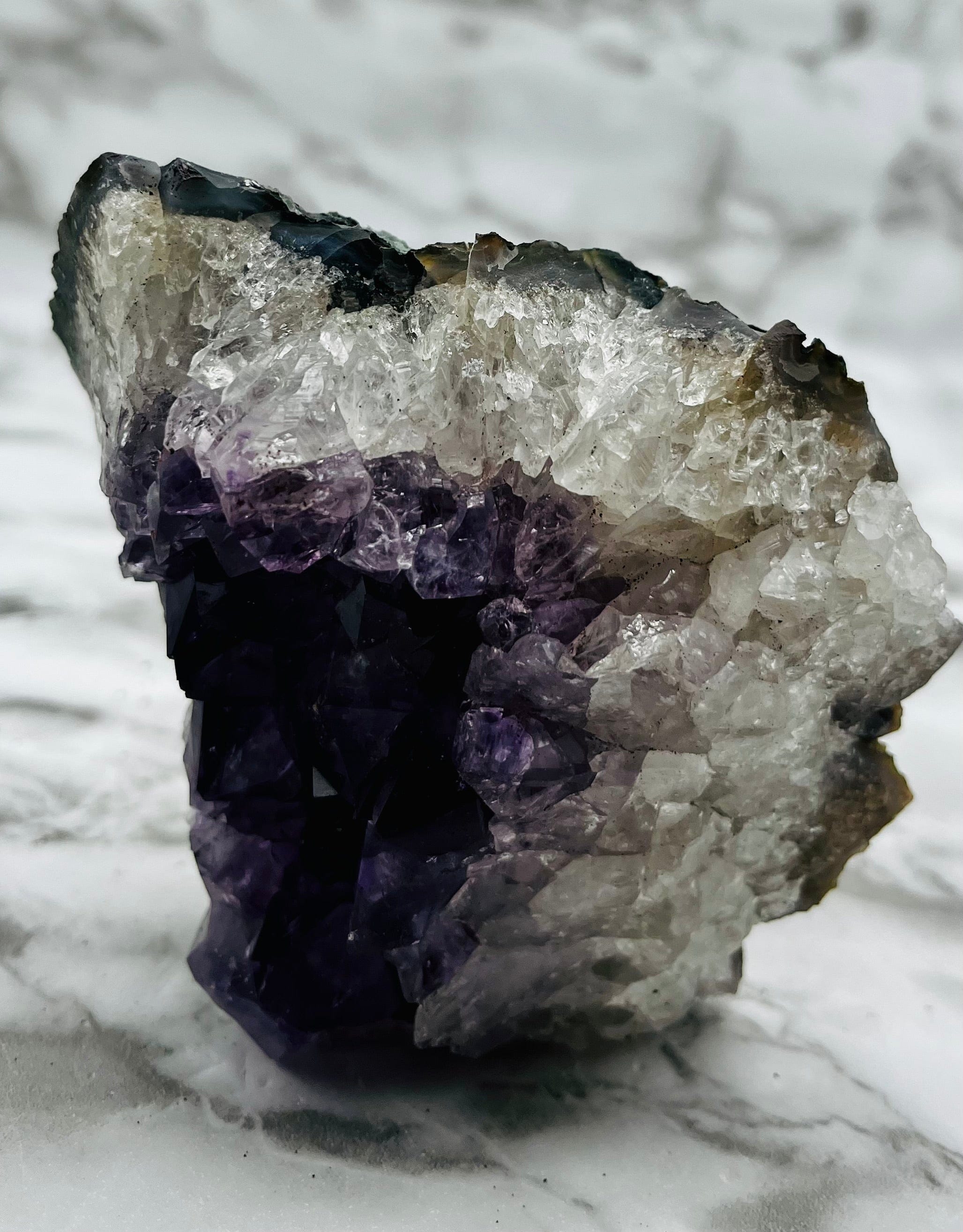 Natural Amethyst Crystal Cluster Specimen - Healing Stone for Meditation, Home Decor, and Spiritual Gifts | Perfect for Reiki, Feng Shui, and Energy Cleansing