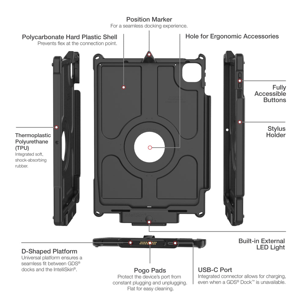 IntelliSkin® Next Gen LED Smart Case for iPad Pro 11 (4th Gen) & iPad Air 11 (M2) - Slim Protective Cover with Auto Sleep/Wake | Perfect for Work, Travel & Home Use