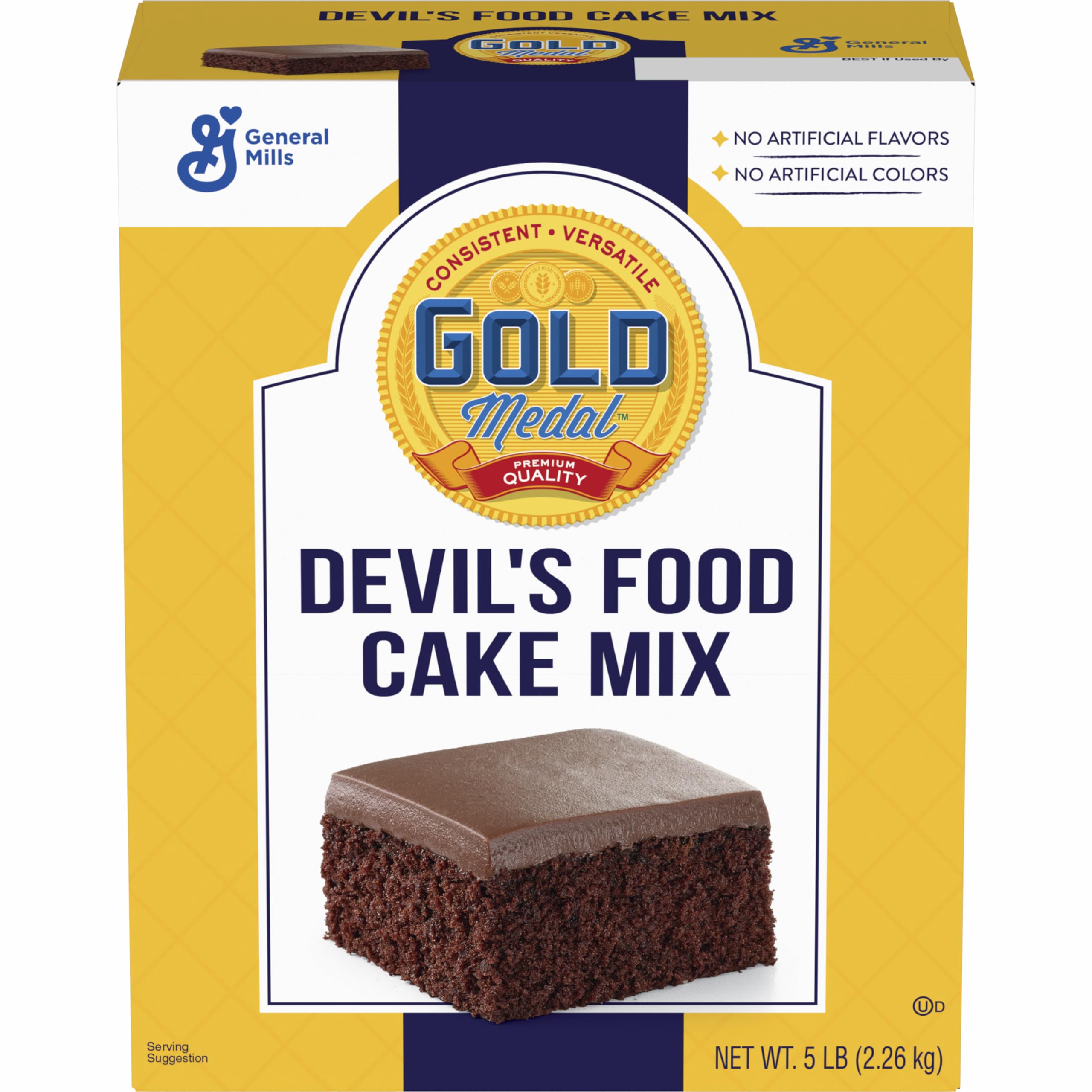 Premium Devil's Food Cake Baking Mix - 5 Lb Box (Pack of 6) | Rich Chocolate Flavor | Perfect for Birthdays, Parties & Holiday Baking | Easy Homemade Dessert