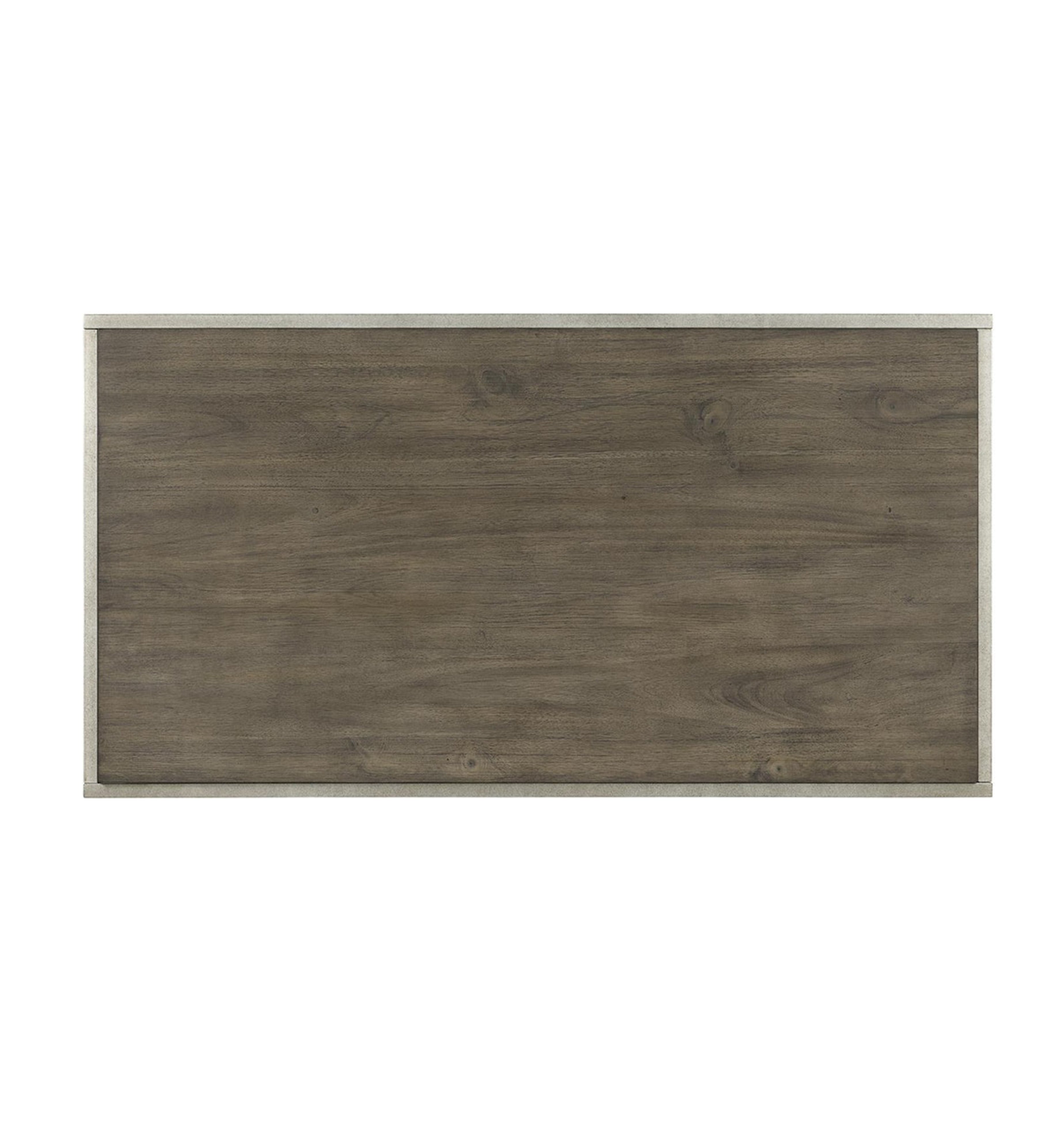 Roundhill Furniture Padena Modern Metal Frame Wood Coffee Table with Shelf - Stylish Living Room Centerpiece for Home Decor & Entertainment Spaces