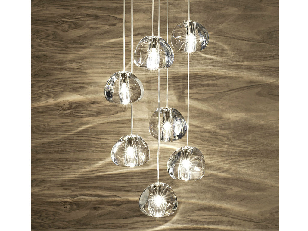 Elegant Cherry Crystal Pendant Light - Modern Chandelier for Dining Room, Bedroom & Living Room Decor - Stylish Ceiling Lighting Fixture