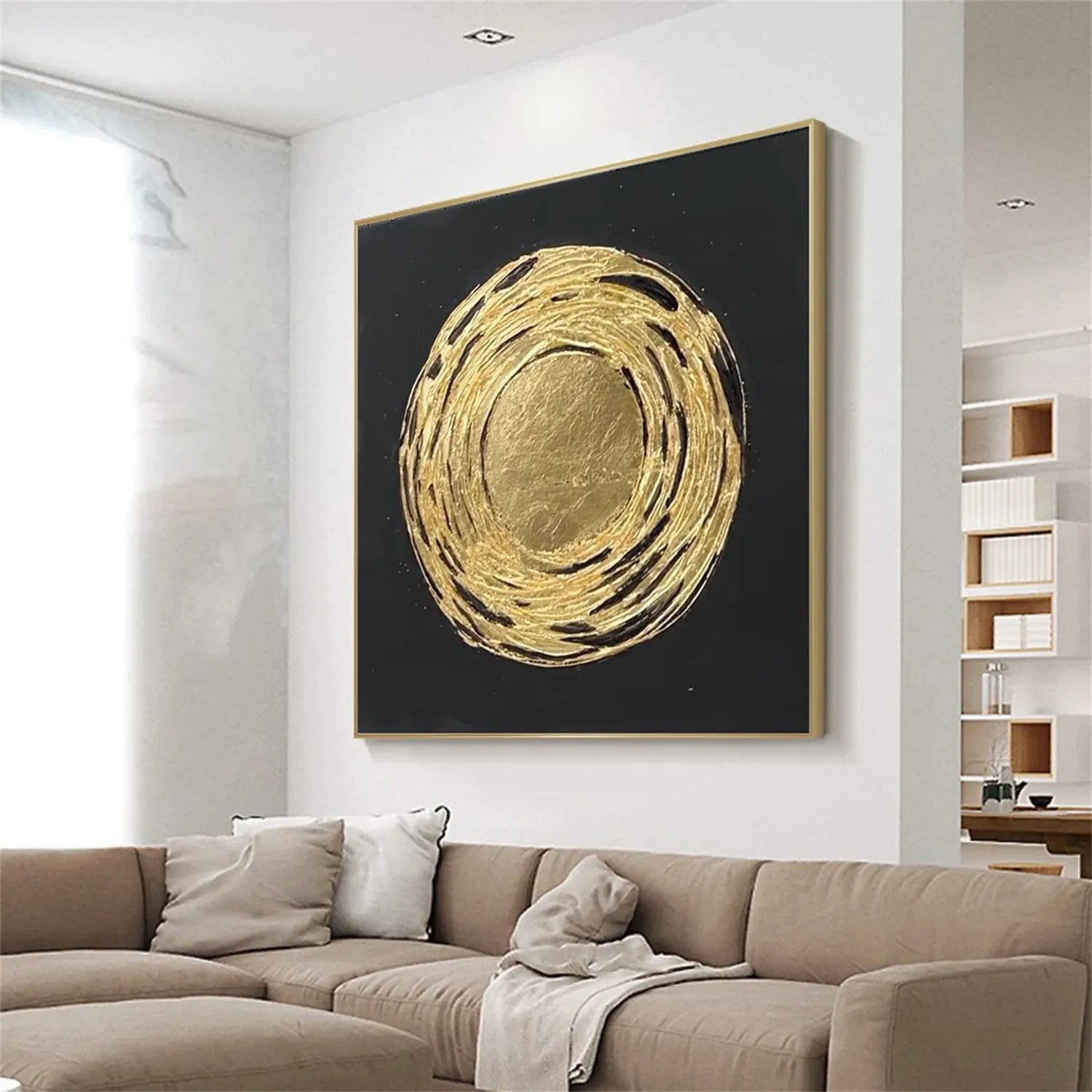 Abstract Painting #AB 252 - Modern Wall Art for Living Room, Bedroom & Office Decor | Large Canvas Artwork for Home & Commercial Spaces