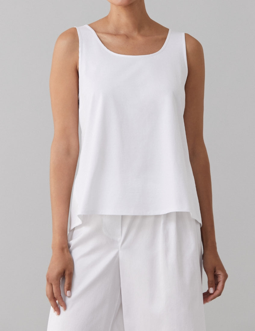 Caricia Women's Sleeveless Swing Tank Top - Soft Stretchy V-Neck Casual Blouse for Summer | Perfect for Beach, Yoga & Everyday Wear