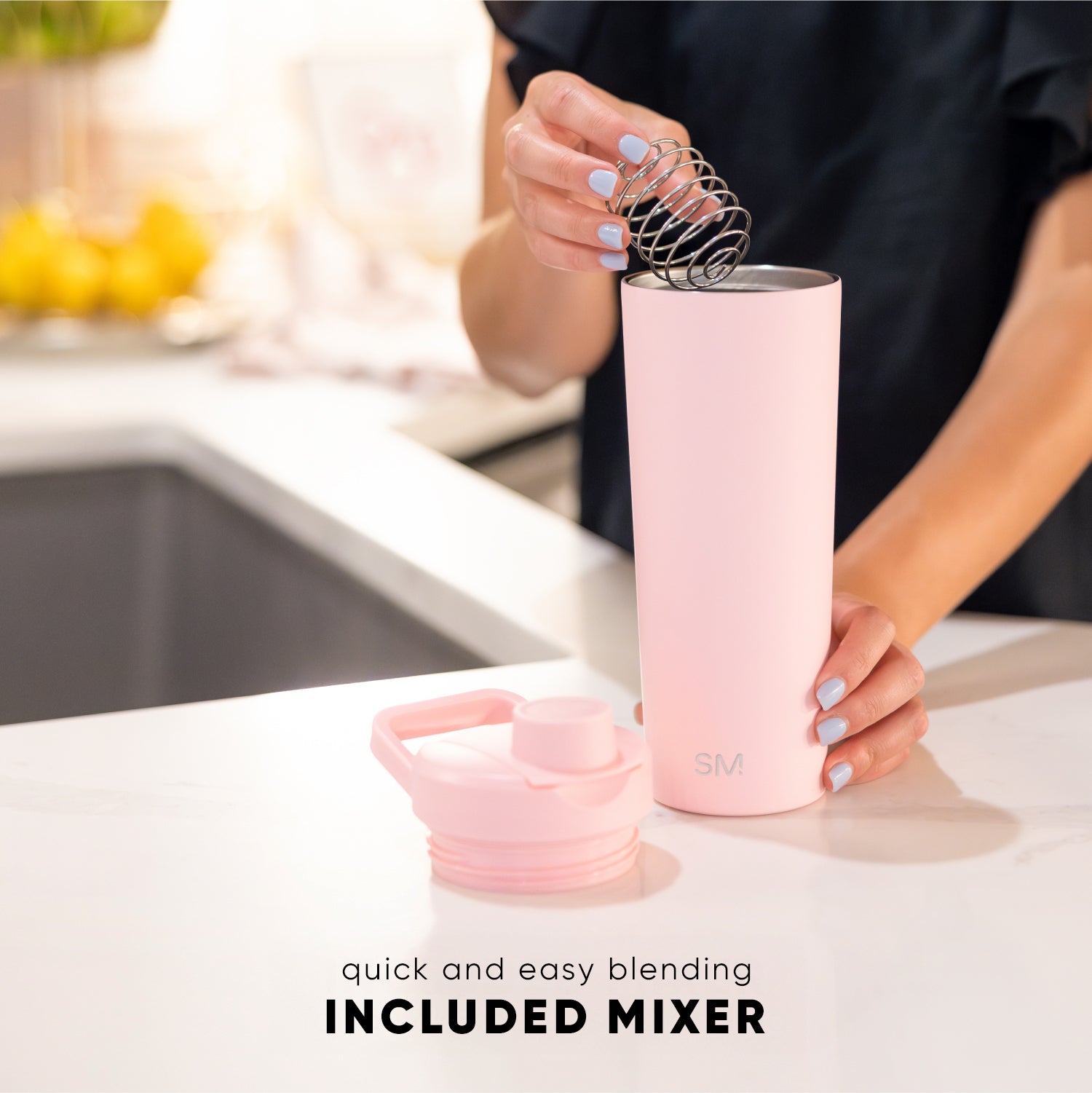Rally Protein Shaker Bottle - 20oz Leak-Proof Mixer for Gym, Workouts & Post-Workout Recovery - BPA-Free Portable Blender Bottle for Protein Powder, Pre-Workout & Smoothies