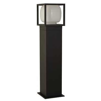 650mm LED Outdoor Post Light - Black with Opal Shade - Perfect for Garden, Patio, and Pathway Lighting