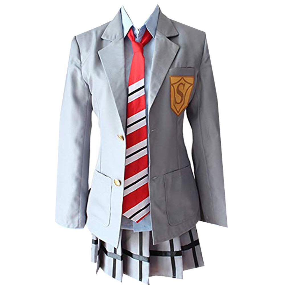 Anime Kaori Miyazono Cosplay Costume - High Quality School Uniform Dress for Cosplay, Halloween & Anime Conventions