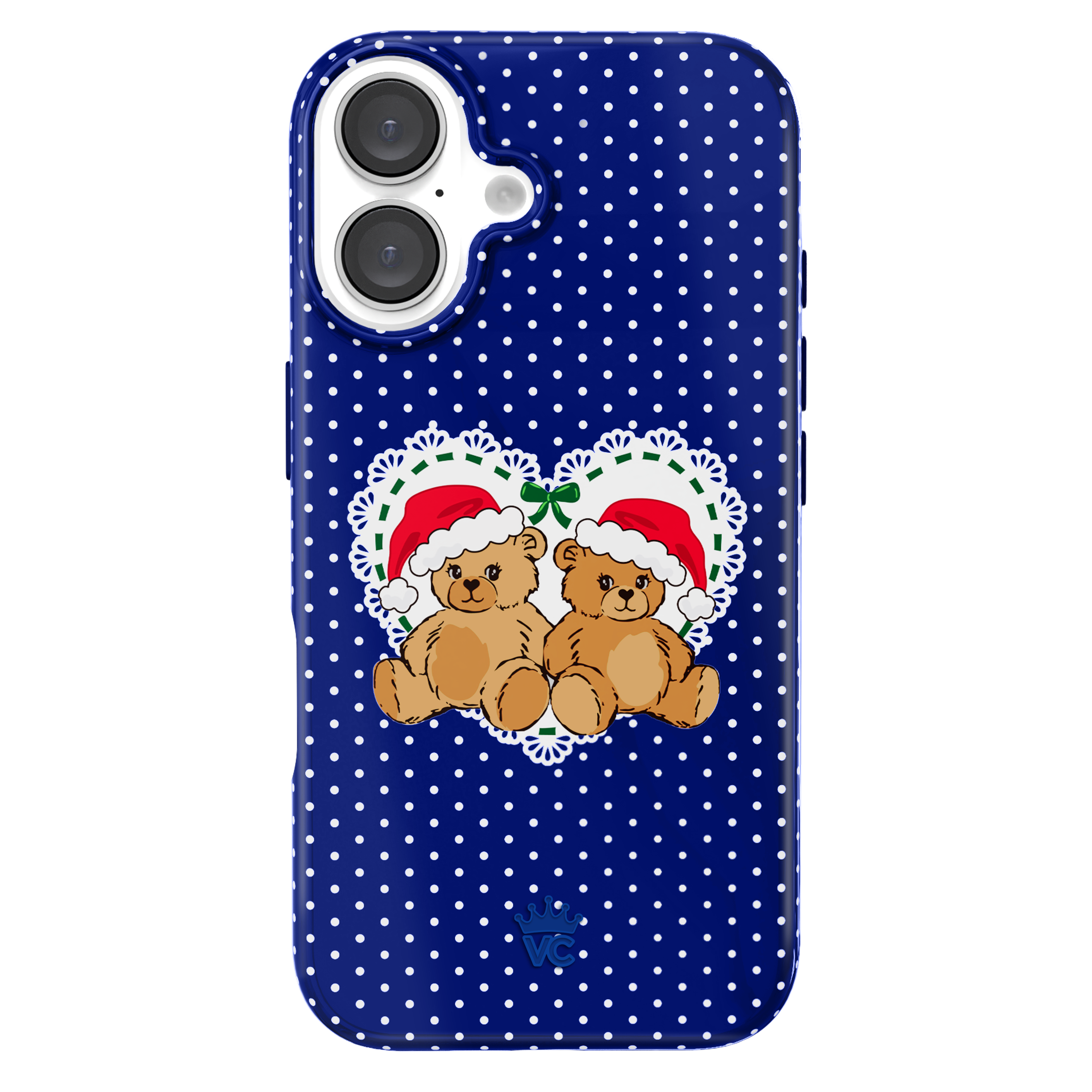 Winter Teddy Bear iPhone Case - Cute & Protective Phone Cover for iPhone 13/14/15 Pro Max - Perfect Gift for Christmas, Valentine's Day & Everyday Use