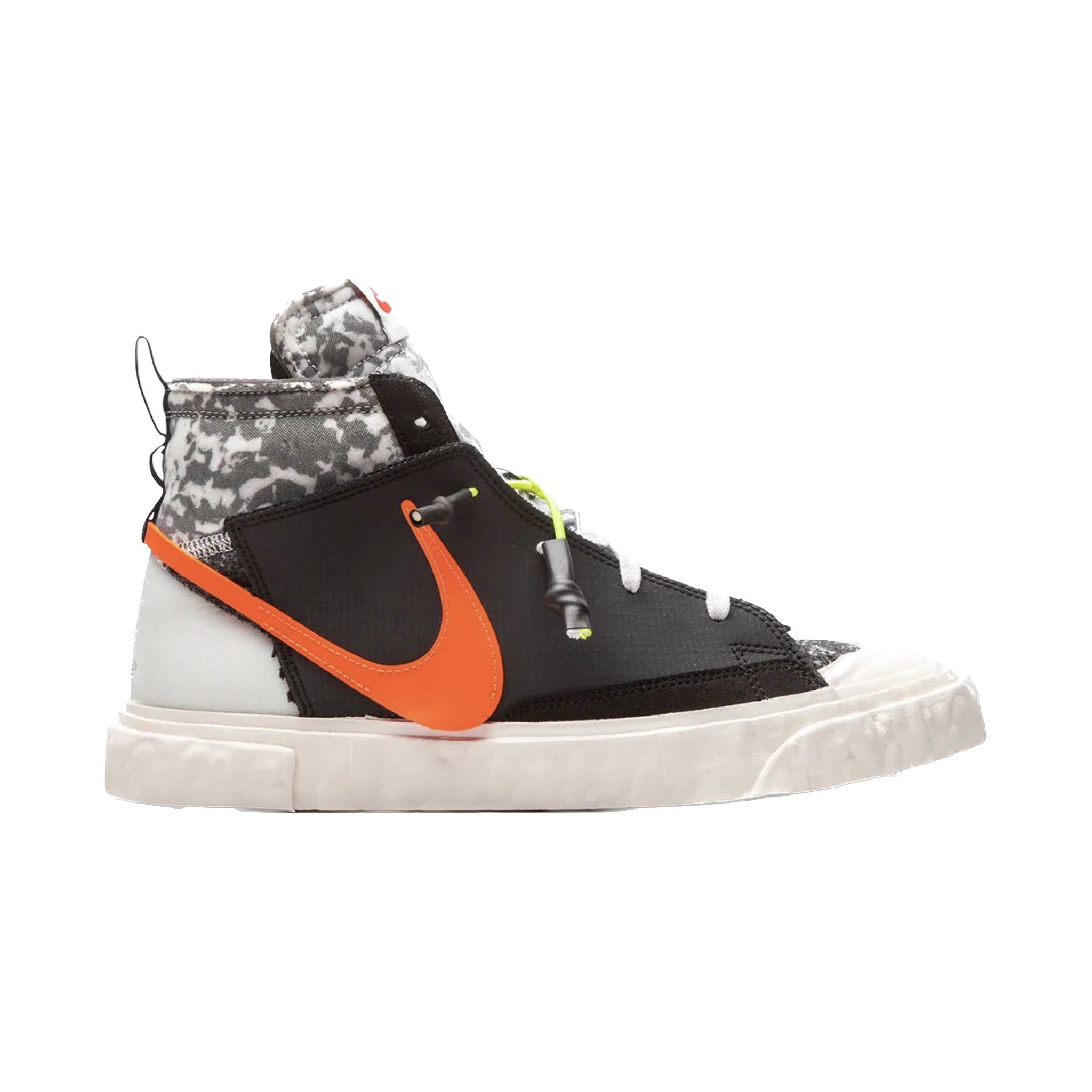 Nike Blazer Mid '77 Vintage Sneakers - Black, Grey & Orange Retro Basketball Shoes for Men & Women | Streetwear, Casual Wear & Gym Fashion