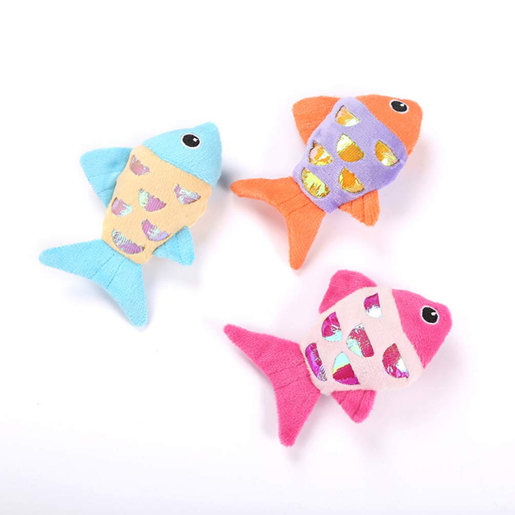 Balacoo 3-Piece Plush Cat Toy Set - Interactive Cat Pillow, Chew Fish & Balls for Indoor Play, Teeth Grinding & Scratching - Perfect for Playtime, Training & Stress Relief