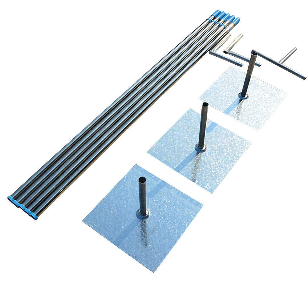 Adjustable Curved Pipe and Drape Backdrop Support Kit with Weighted Steel Base - Telescopic Pole, Pipe Drape, Balloon Column & Arch Curtain Frame Set (10ft x 20ft, Silver) - Perfect for Wedding Ceremonies, Birthday Parties, Photo Booths & Event Decorations