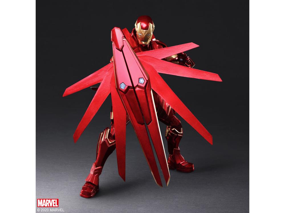 Bring Arts Marvel Universe Variant Iron Man Action Figure by Square Enix - Collectible Superhero Toy for Display & Play | Perfect for Marvel Fans & Collectors