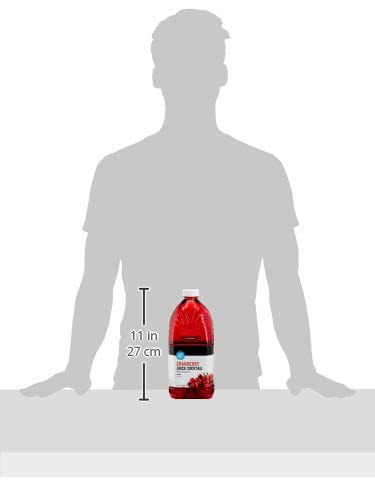 Happy Belly Juice Cocktail - Cranberry Flavor, 64 Fl Oz (1.89L) Bottle - Refreshing Beverage for Parties, Breakfast & Healthy Hydration