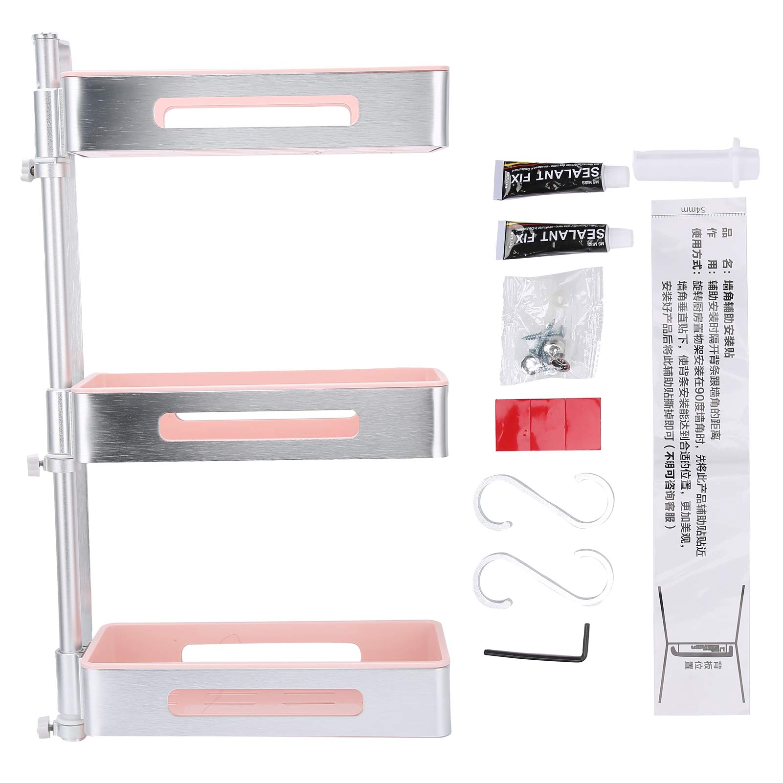 3-Tier Rotating Spice Rack Organizer - Space Saving Kitchen Storage Shelf for Countertop, Pantry & Cabinet - Perfect for Organizing Spices, Condiments & Cooking Essentials