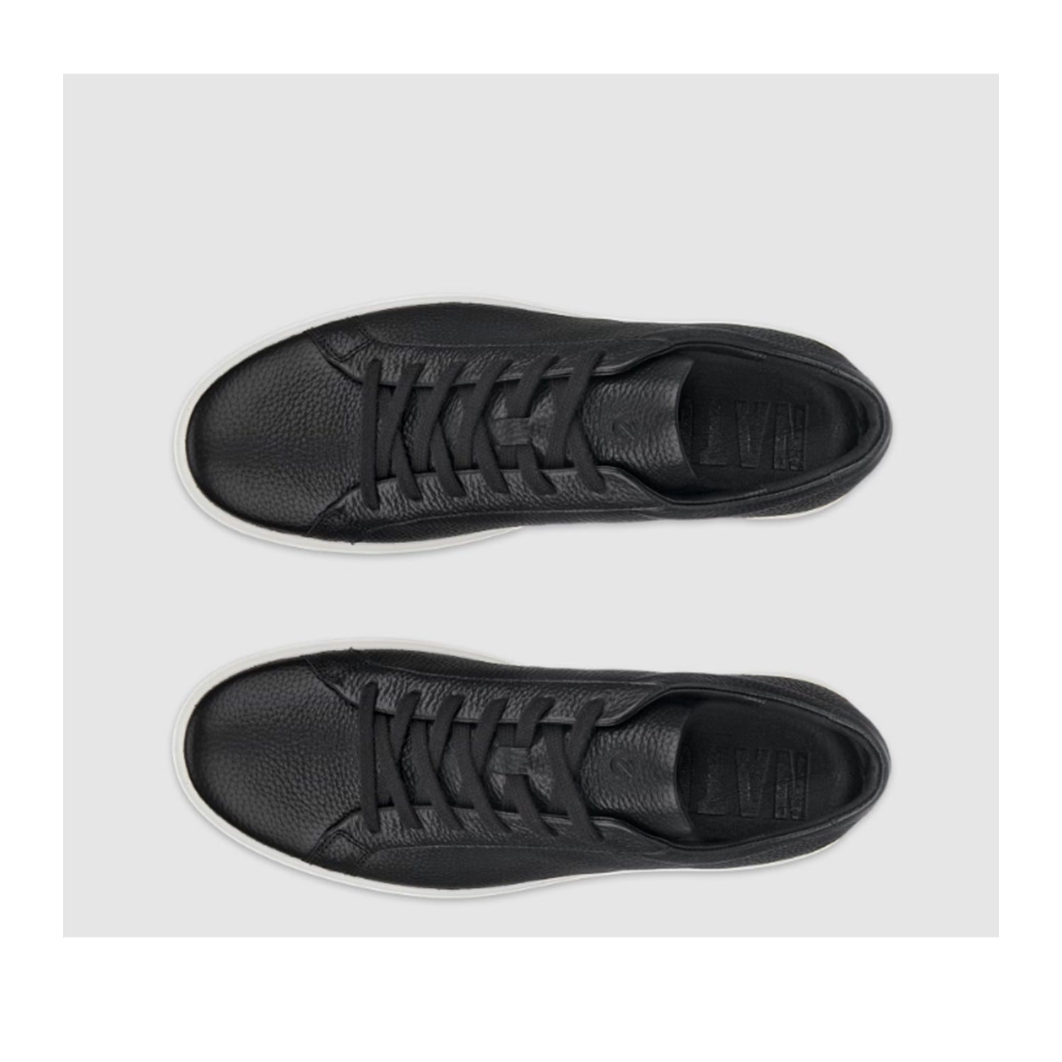 ECCO Men's Soft 60 Lace-Up Casual Shoes - Black Leather Sneakers for Comfort & Style | Perfect for Walking, Work & Everyday Wear