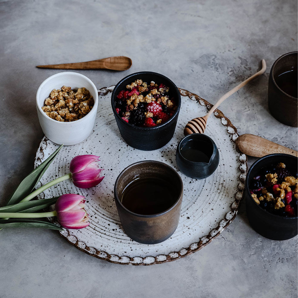 Stylish Petite Ceramic Tumbler - 12oz Insulated Coffee Cup with Lid - Perfect for Home, Office & Travel | Cute Small Ceramic Mug for Tea, Hot Chocolate & Cold Drinks