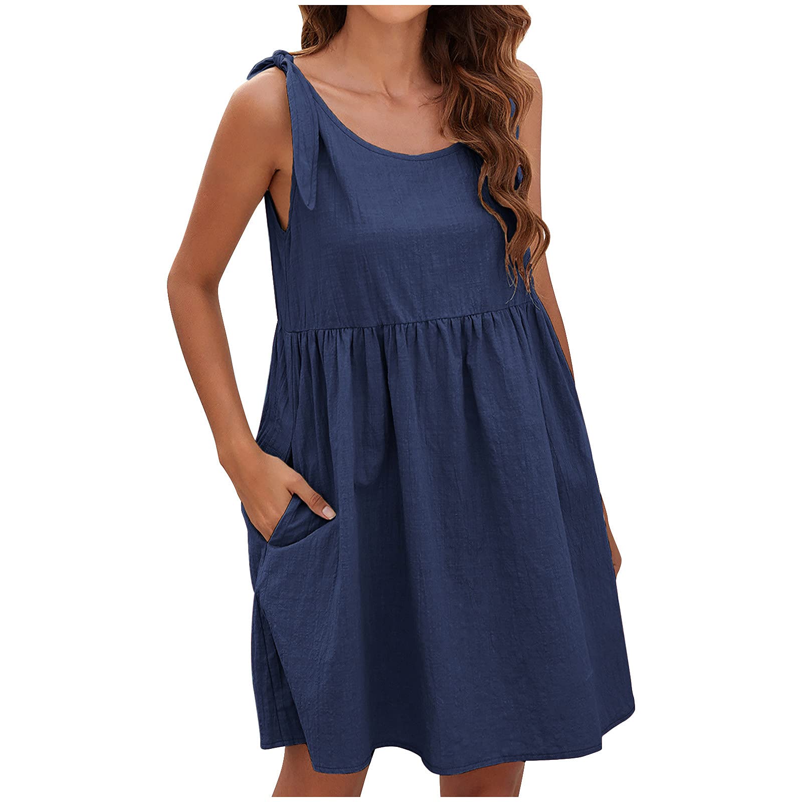 Women's Floral Summer Dresses - Casual Sleeveless Hawaiian Beach Sundresses for Women | Perfect for Vacations, Pool Parties & Tropical Getaways
