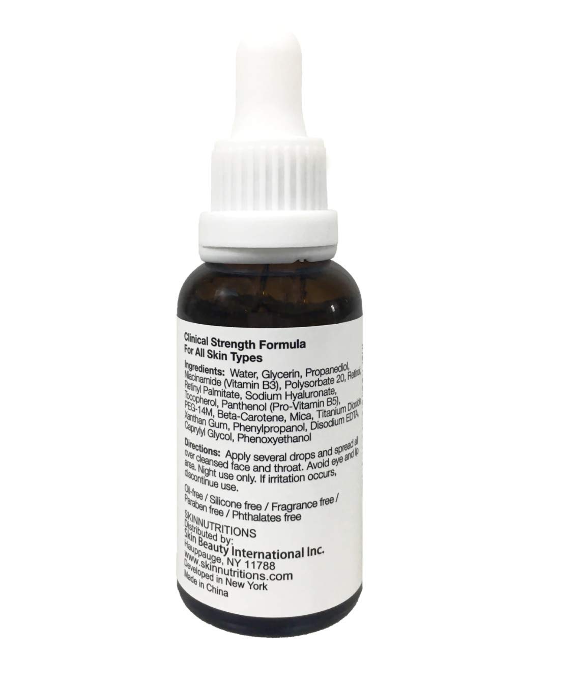 Double Strength Retinol Night Repair Serum for Anti-Aging & Wrinkle Reduction - Dark Spot Corrector & Skin Brightening Treatment for Face & Neck - Perfect for Nighttime Skincare Routine & Dry Skin Care