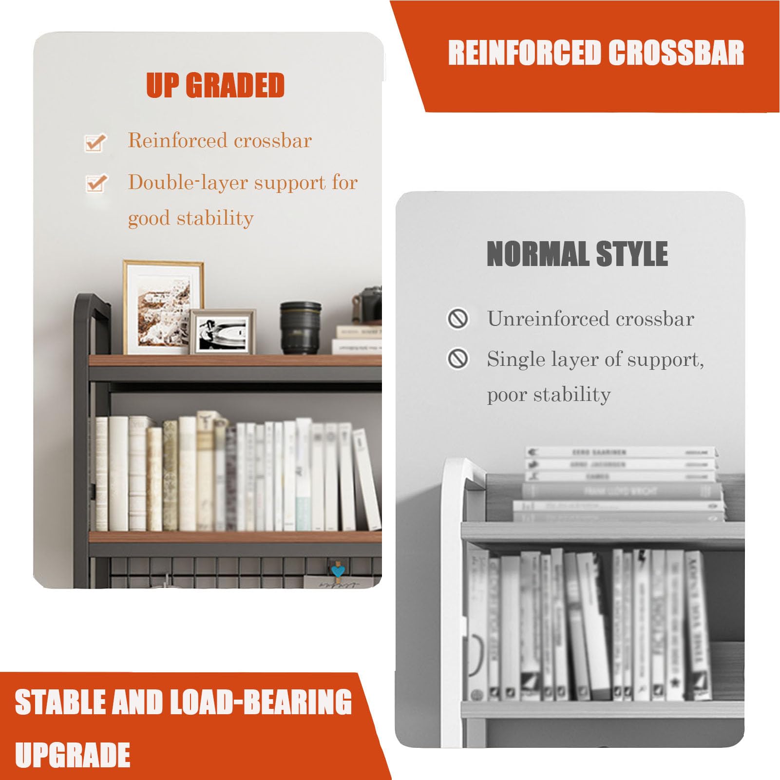 2-Tier Multipurpose Desk Hutch Organizer Shelf - Desktop Bookshelf & Computer Desk Organizer Rack for Office, Home, and Study Spaces | Perfect for Storing Books, Files, and Office Supplies