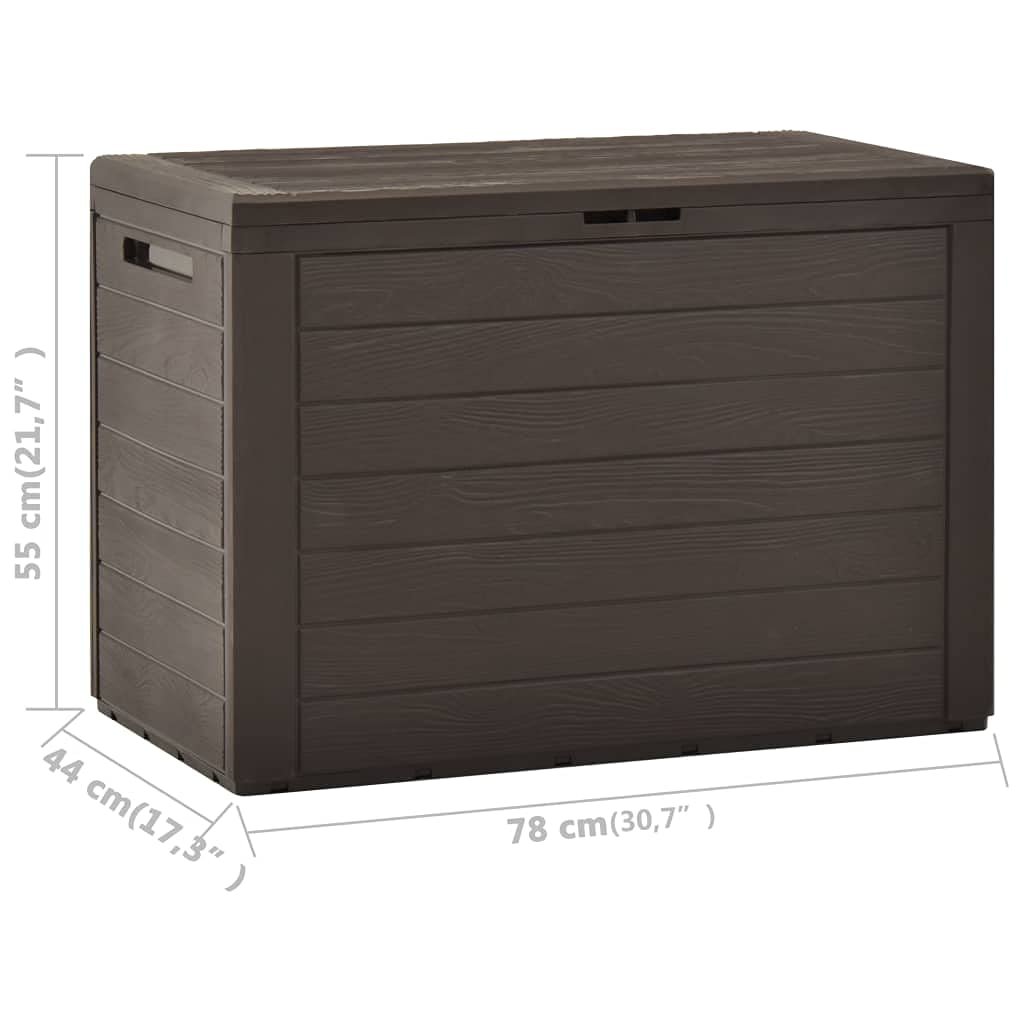 Outdoor Garden Storage Box with Lid - 38.7