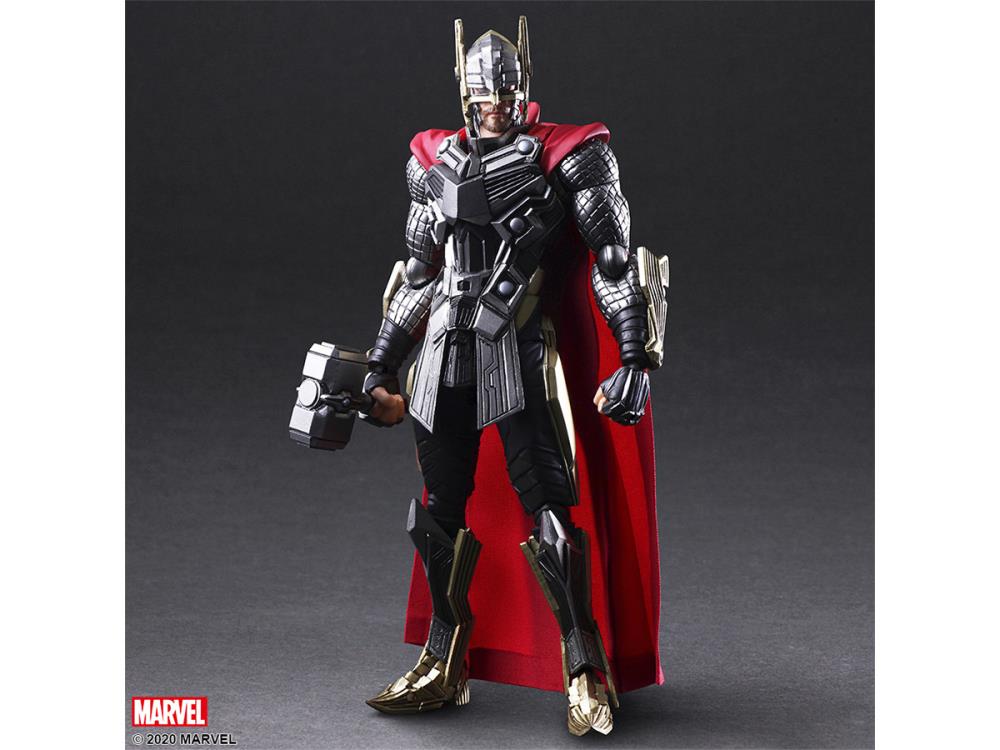 Bring Arts Marvel Universe Variant Thor Action Figure by Square Enix - Collectible Toy for Display & Marvel Fans