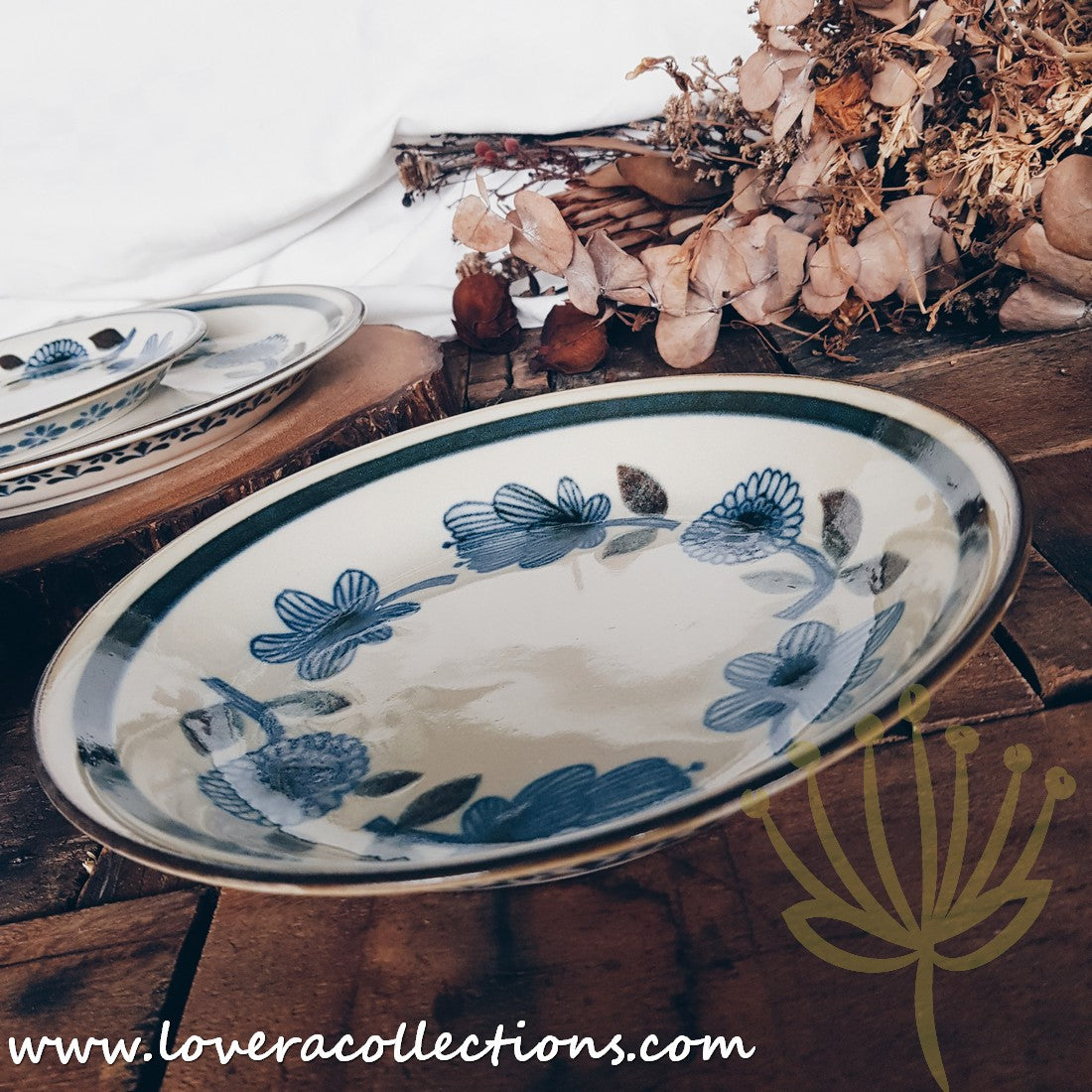 Scandinavian Floral Dinnerware Set - Elegant Porcelain Plates & Bowls for Home Dining & Entertaining - Perfect for Everyday Meals, Parties & Special Occasions