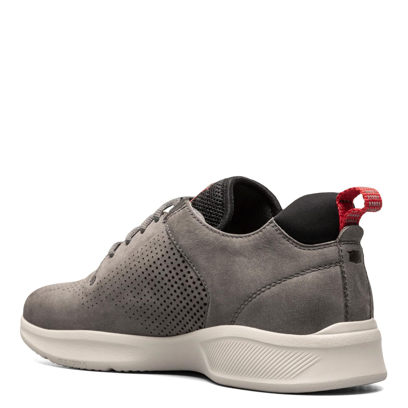 Florsheim Men's Studio Perf Lace-Up Sneakers - Comfortable Casual Shoes for Walking, Work & Everyday Wear | Breathable Leather Oxfords for Business & Office Outfits