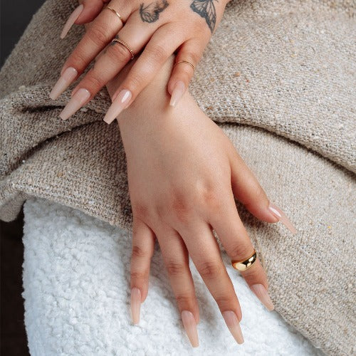 Apres Gel X Neutrals Alex Natural Tips 150pc Medium Round - Professional Nail Extension Kit for Salon & Home Manicure, Perfect for Bridal, Party & Everyday Wear