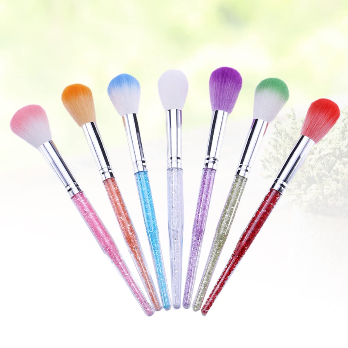 FRCOLOR 14-Piece Professional Manicure Set - Long Handle Nail Art Brushes, Diamond Powder Brush & Cleaning Tools for Salon & Home Nail Care | Perfect for Gel, Acrylic & DIY Nail Designs