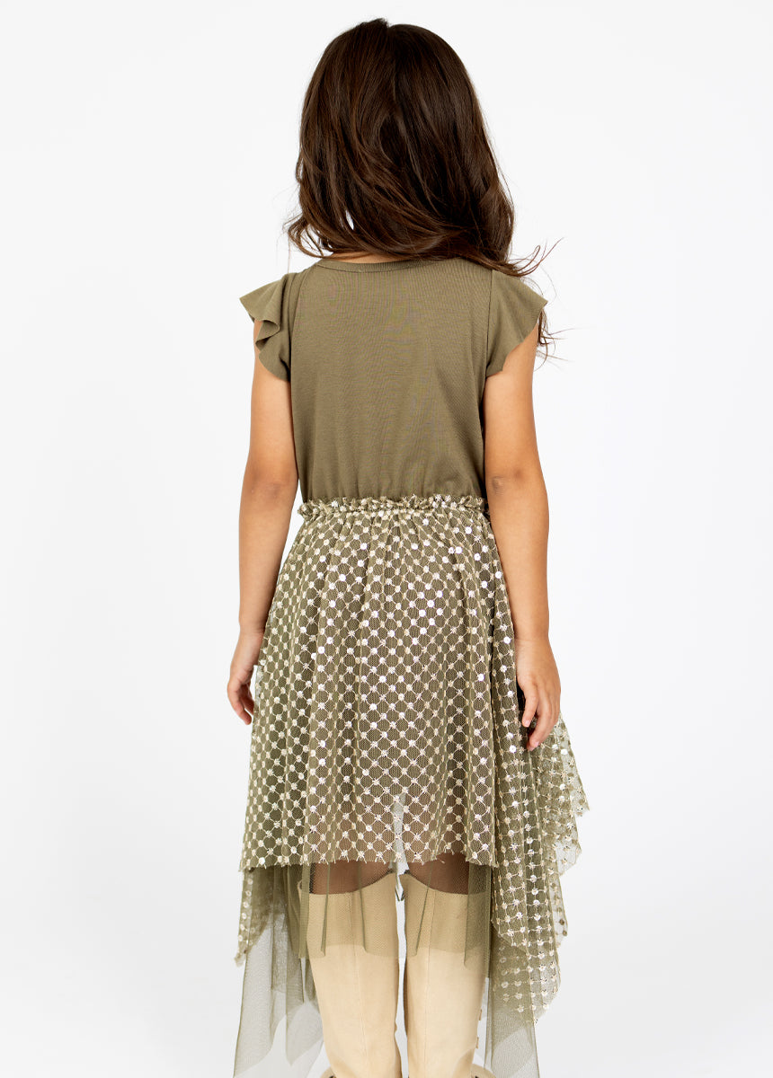 Stylish Tina Dress in Army Green - Women's Casual & Party Wear for Everyday Fashion