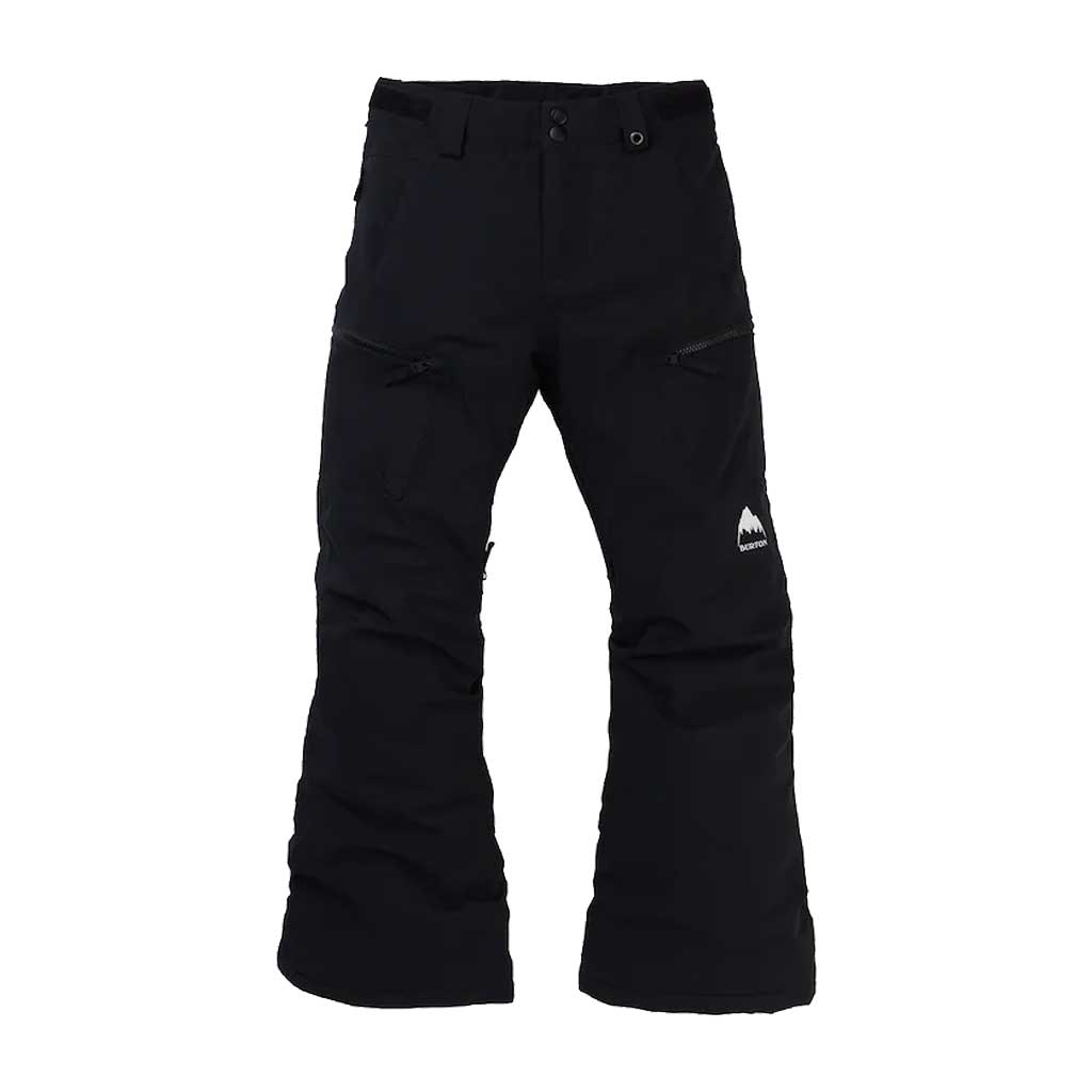 Burton 23/24 Girl's Elite Cargo Pants for Kids - Waterproof Snow Pants for Skiing & Winter Outdoor Activities (Black)