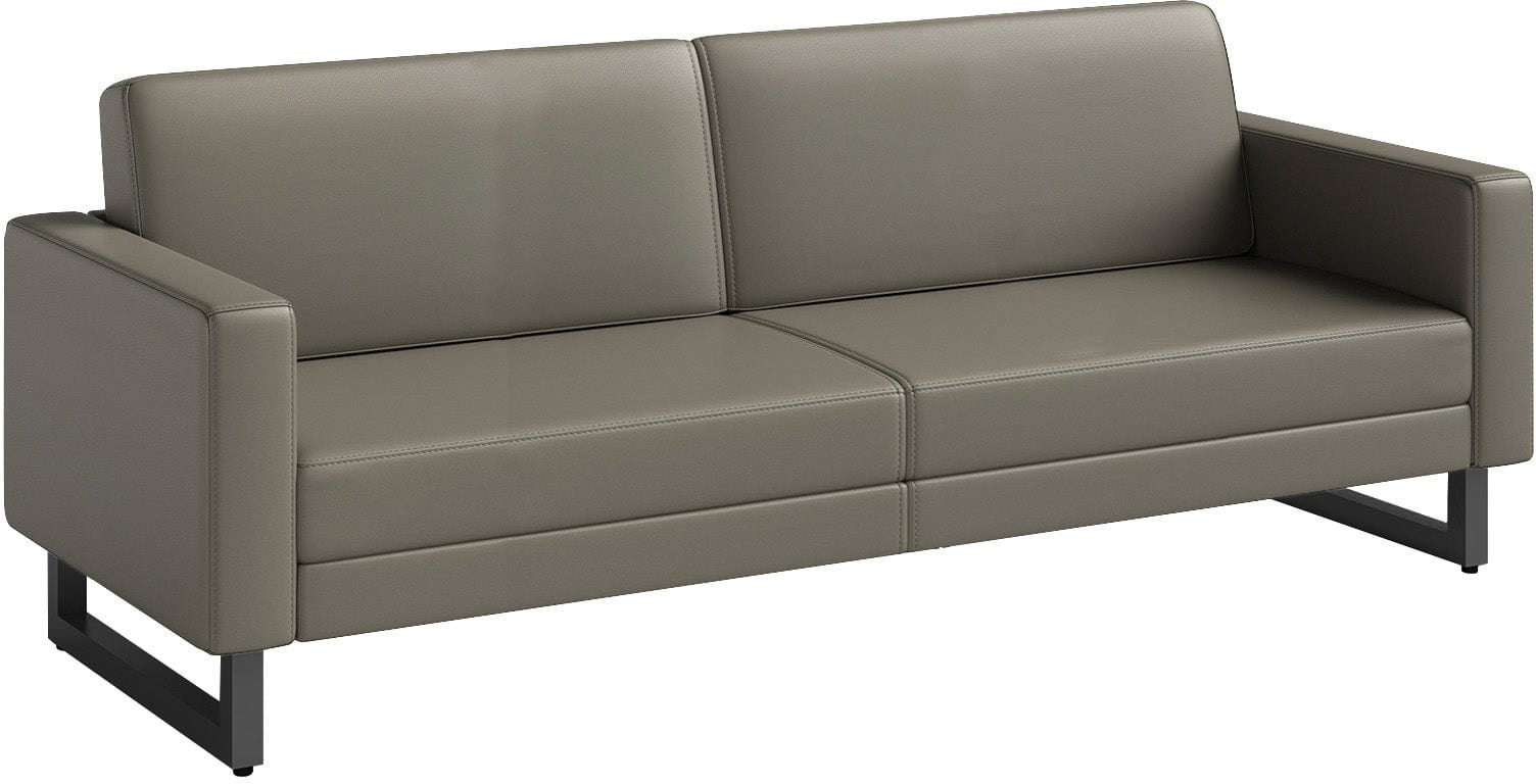 Safco Mirella Lounge Sofa with Legs - Modern Office & Home Furniture for Living Room, Reception Area & Waiting Room [1730MRL2]