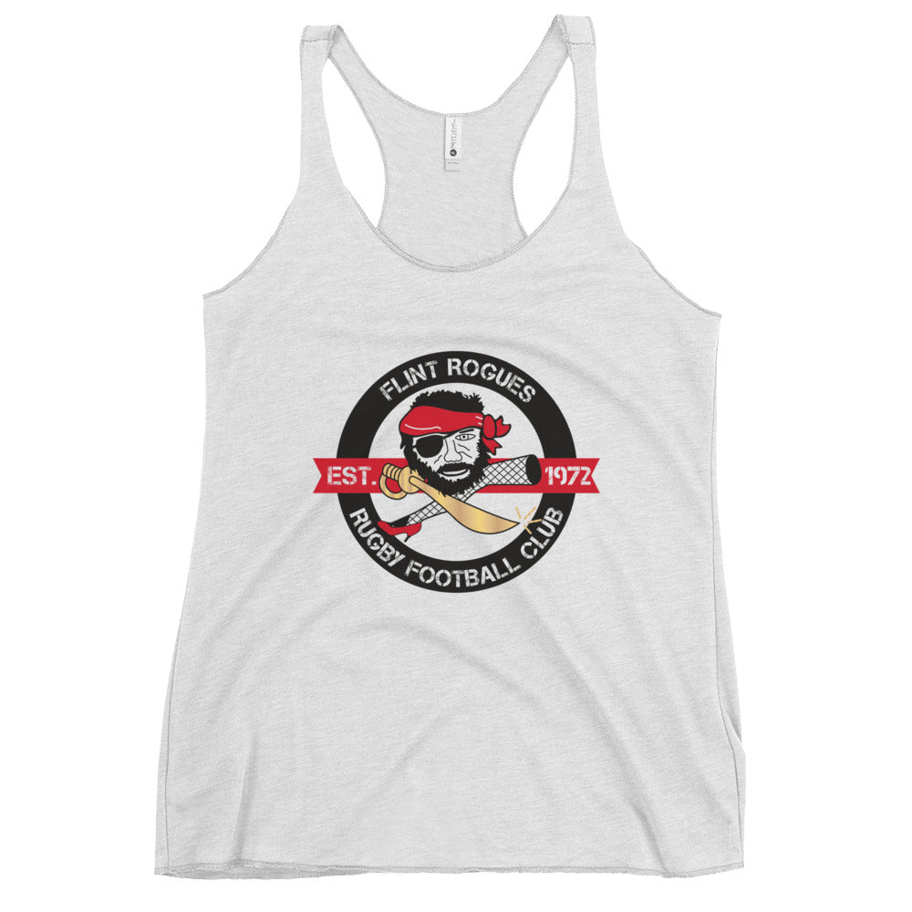 Flint Rogues RFC Women's Racerback Tank Top - Breathable Workout Shirt for Running, Yoga & Gym | Comfortable Athletic Wear for Active Lifestyles