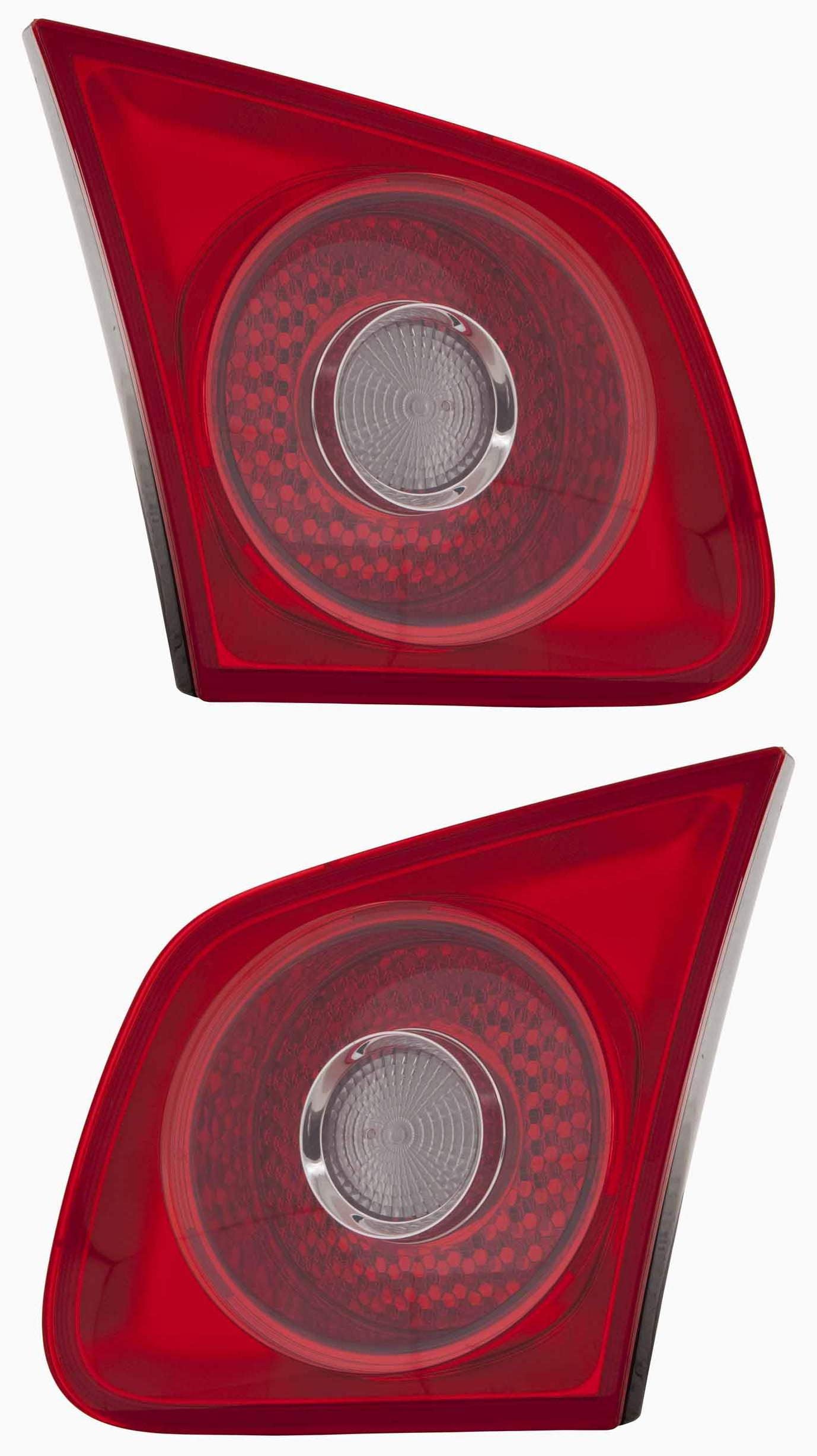 Volkswagen Jetta Inner Tail Lights Lamps Set - Compatible with 2005 2006 2007 Models - Driver & Passenger Side - Perfect for Night Driving & Enhanced Safety