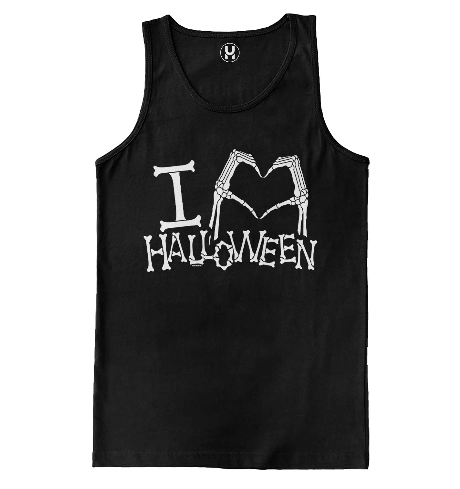 Halloween Skeleton Hands Bones Men's Tank Top - Spooky Graphic Tee for Costume Parties & Casual Wear